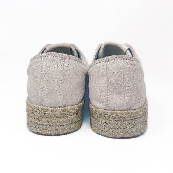 Tretorn Eve Suede Platform Espadrilles Sneakers in Birch Silver - Picture 10 of 13